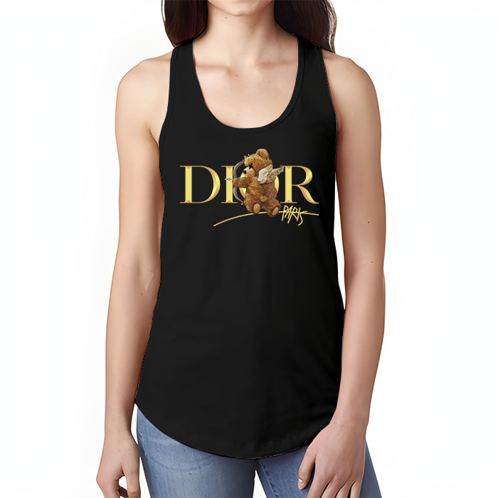 Dior-Gold-Logo-Luxury-Angel-Teddy-Bear-Unisex-Tank-Top-TTTB2518-3