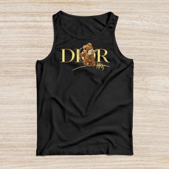 Dior Gold Logo Luxury Angel Teddy Bear Unisex Tank Top TTTB2518