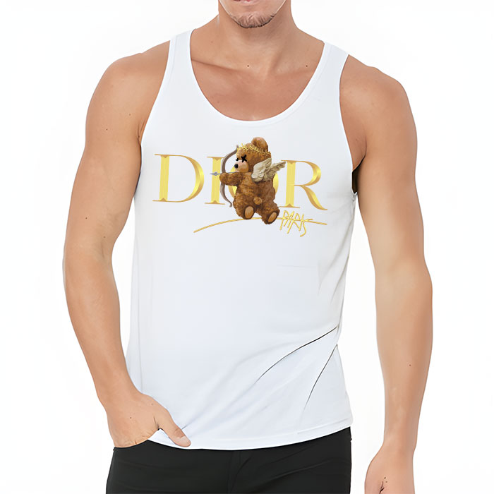 Dior-Gold-Logo-Luxury-Angel-Teddy-Bear-Unisex-Tank-Top-TTTB2518-5