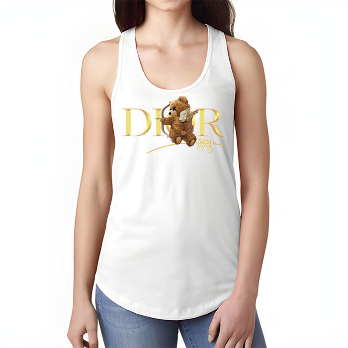 Dior-Gold-Logo-Luxury-Angel-Teddy-Bear-Unisex-Tank-Top-TTTB2518-6