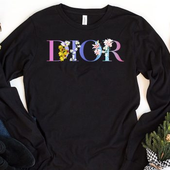 Dior Logo Luxury Flower Unisex & Kid Long Sleeve Tee LTB2510