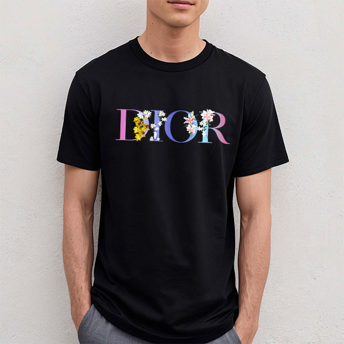 Dior-Logo-Luxury-Flower-Unisex-T-Shirt-TTB2510-2