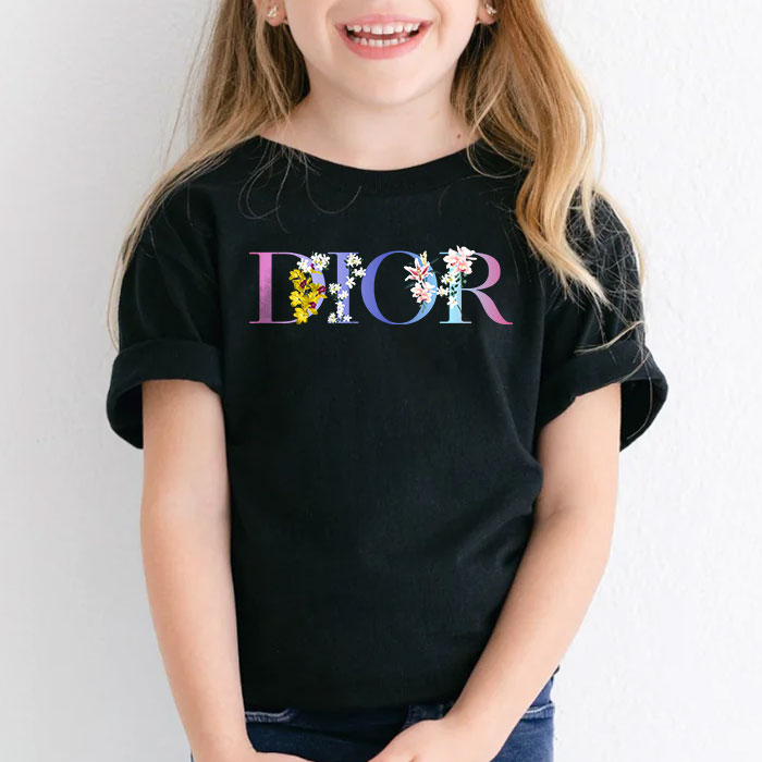 Dior-Logo-Luxury-Flower-Unisex-T-Shirt-TTB2510-3