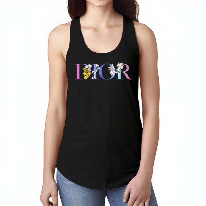 Dior-Logo-Luxury-Flower-Unisex-Tank-Top-TTTB2510-2