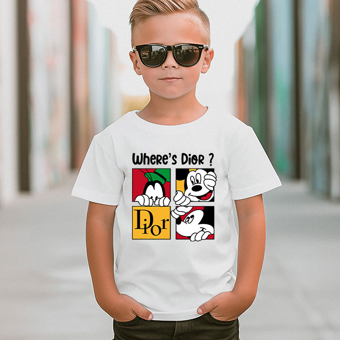 Dior-Logo-Luxury-Mickey-Pluto-Unisex-T-Shirt-TTB2519-4