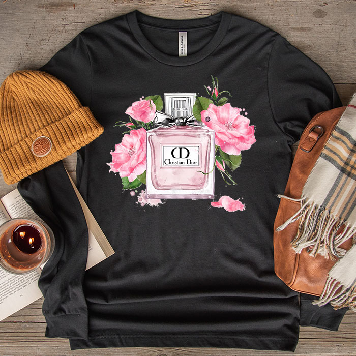 Dior-Logo-Luxury-Miss-Dior-Unisex-Kid-Long-Sleeve-Tee-LTB2512-1