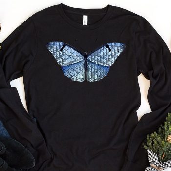 Dior Logo Luxury Pattern Butterfly Unisex & Kid Long Sleeve Tee LTB2513