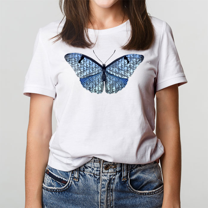Dior-Logo-Luxury-Pattern-Butterfly-Unisex-T-Shirt-TTB2513-1