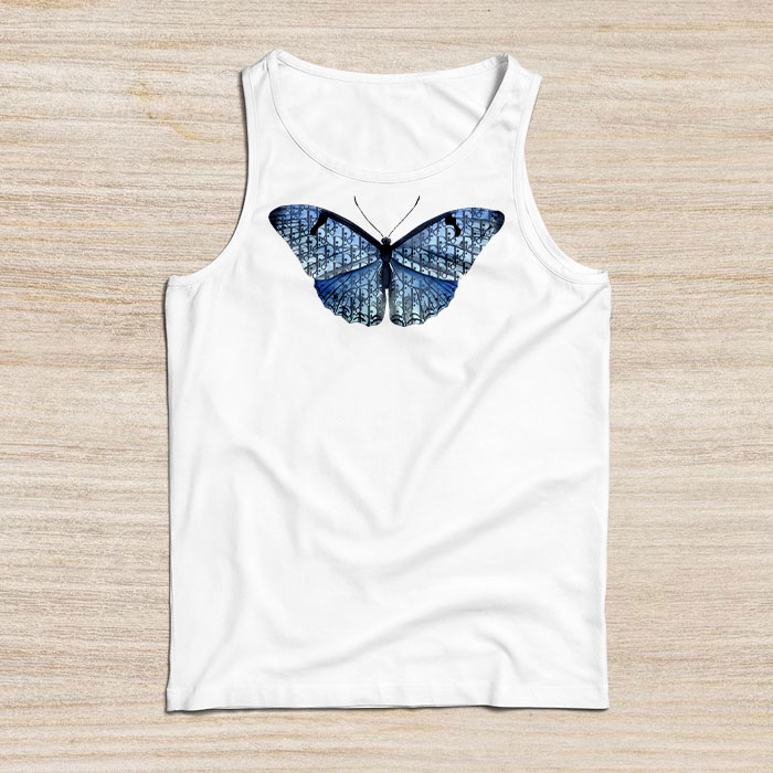Dior-Logo-Luxury-Pattern-Butterfly-Unisex-Tank-Top-TTTB2513 Dior Logo Luxury Pattern Butterfly Unisex Tank Top TTTB2513