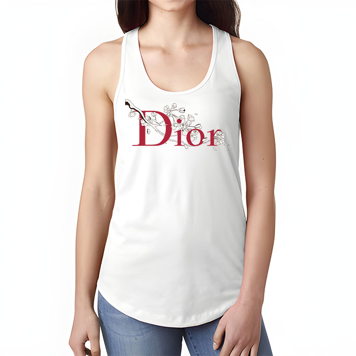 Dior-Logo-Luxury-Sakura-Flower-Unisex-Tank-Top-TTTB2511-2