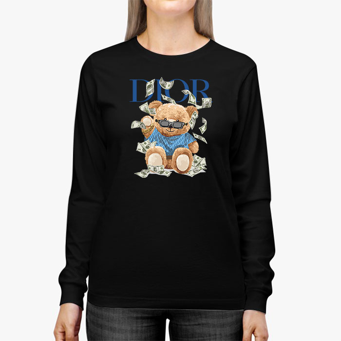 Dior-Logo-Luxury-Teddy-Bear-Unisex-Kid-Long-Sleeve-Tee-LTB2515-2