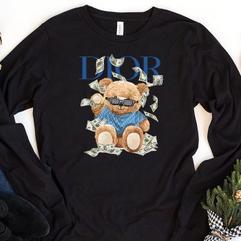 Dior Logo Luxury Teddy Bear Unisex & Kid Long Sleeve Tee LTB2515