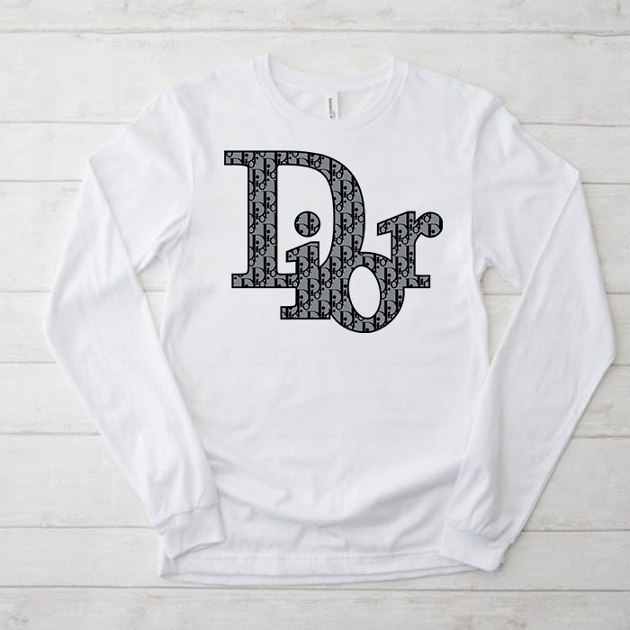 Dior-Logo-Luxury-Unisex-Kid-Long-Sleeve-Tee-LTB2539 Dior Logo Luxury Unisex & Kid Long Sleeve Tee LTB2539