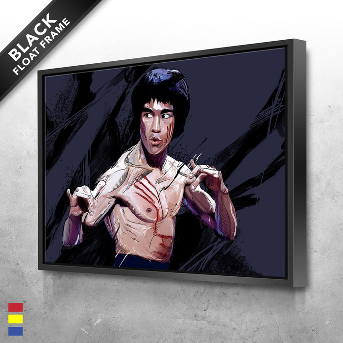 Dragon-Fist-Art-Channeling-the-Power-of-Bruce-Lee-Canvas-Poster-Print-Wall-Art-Decor-1