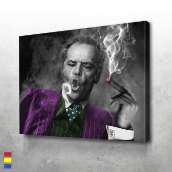 Father J a Classic Rendition of the Iconic Joker Canvas Poster Print Wall Art Decor