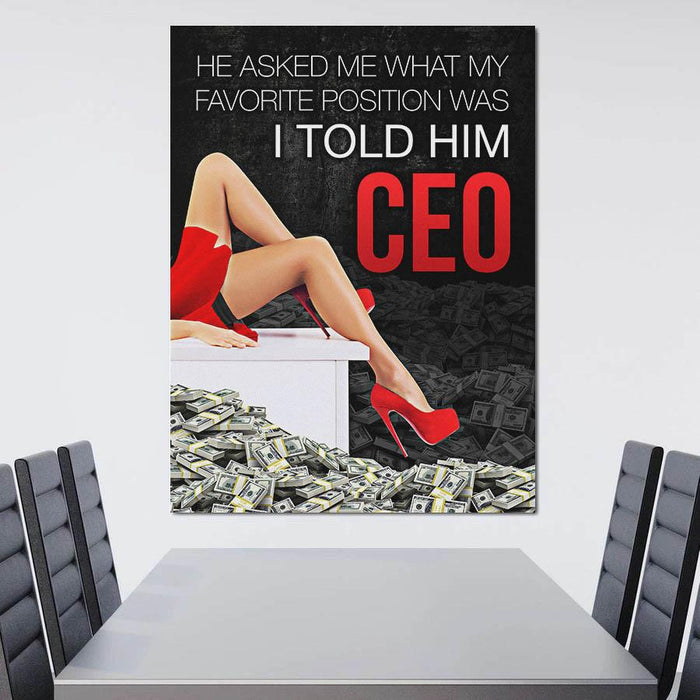 Favorite-Position-Light-CEO-and-the-Meaningful-Message-with-Dollars-Background-Canvas-Poster-Print-Wall-Art-Decor-2