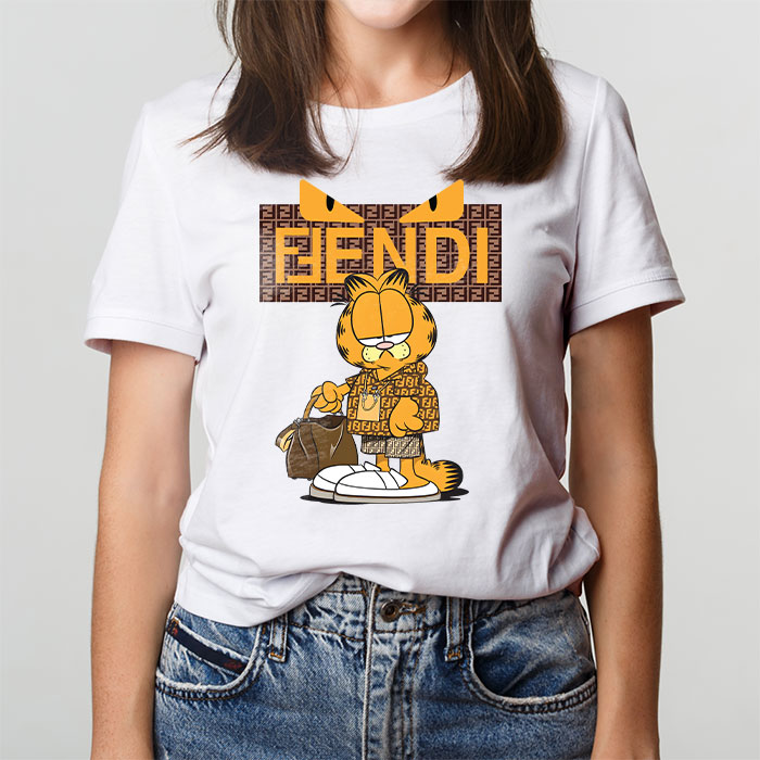 Fendi-Diabolic-Eyes-Garfield-Unisex-T-Shirt-TTB2542-1