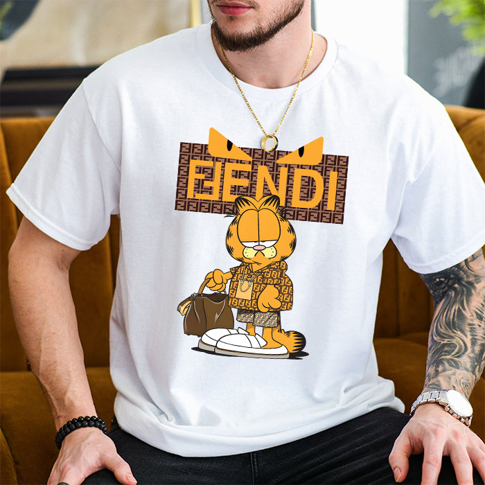 Fendi-Diabolic-Eyes-Garfield-Unisex-T-Shirt-TTB2542-2