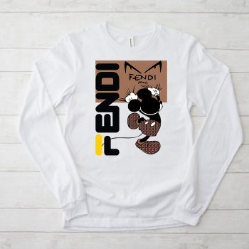 Fendi Diabolic Eyes Mickey Mouse Unisex & Kid Long Sleeve Tee LTB2549