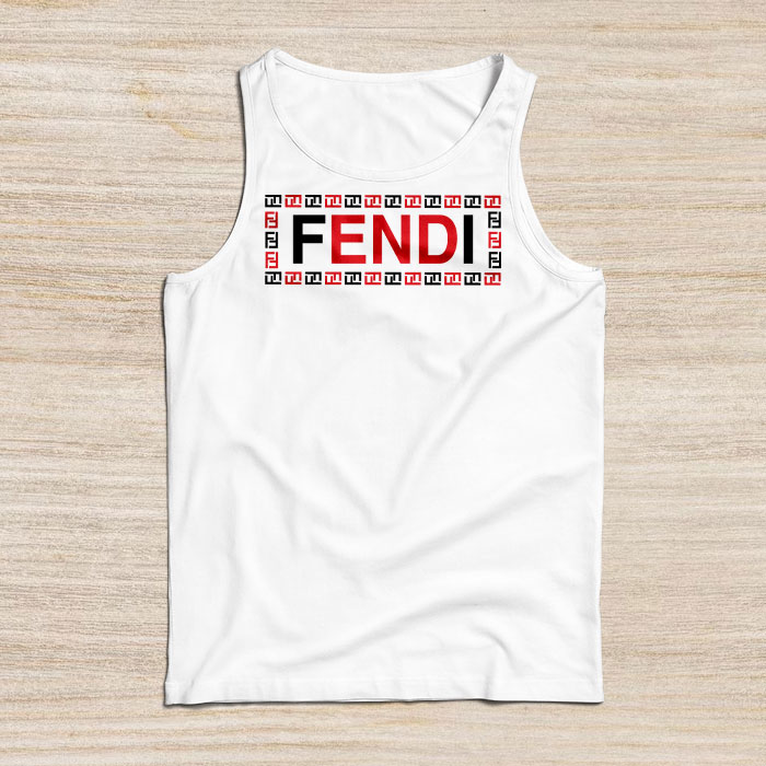 Fendi-Logo-Unisex-Tank-Top-TTTB2572 Fendi Logo Unisex Tank Top TTTB2572
