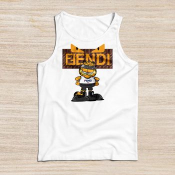Fendi Roma Diabolic Eyes Garfield Unisex Tank Top TTTB2544