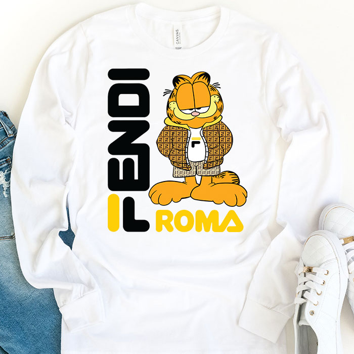 Fendi-Roma-Garfield-Unisex-Kid-Long-Sleeve-Tee-LTB2543-1