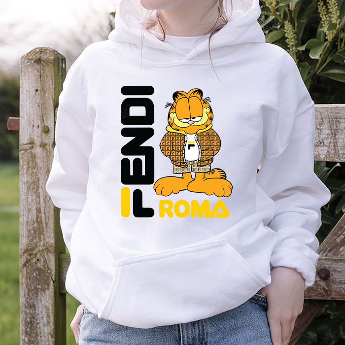Fendi-Roma-Garfield-Unisex-Pullover-Hoodie-HTB2543-1
