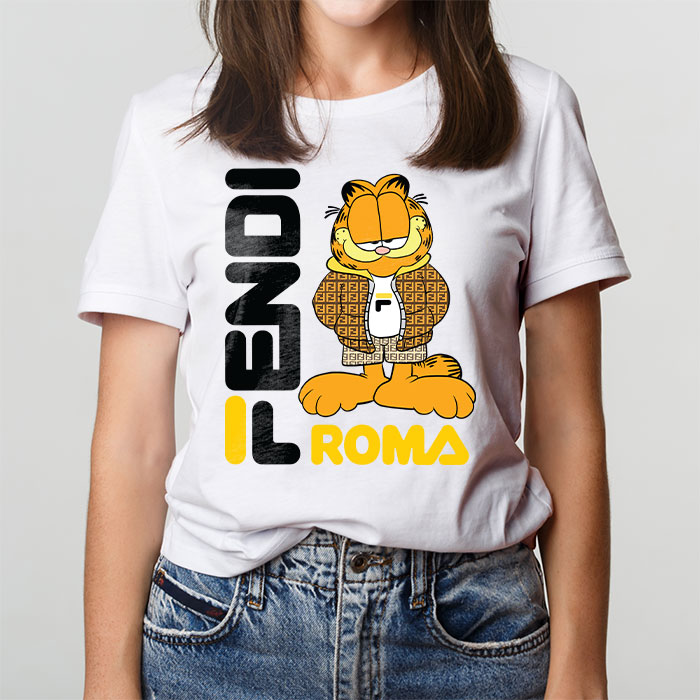 Fendi-Roma-Garfield-Unisex-T-Shirt-TTB2543-1