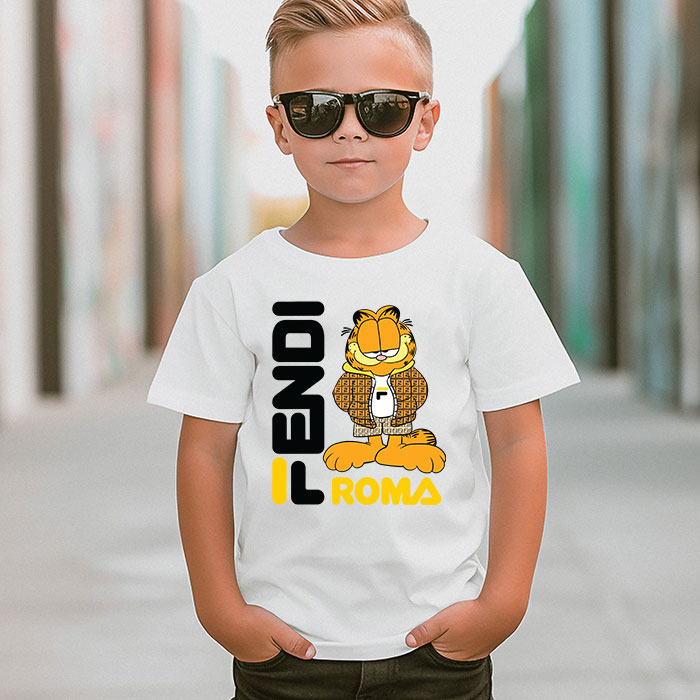Fendi-Roma-Garfield-Unisex-T-Shirt-TTB2543-4