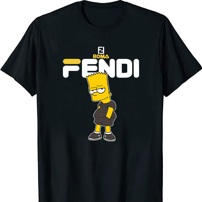 Fendi-Roma-Simson-Unisex-T-Shirt-TTB2546 Fendi Roma Simson Unisex T-Shirt TTB2546