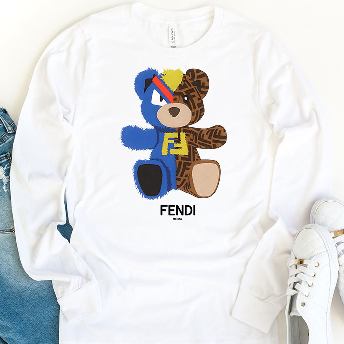 Fendi-Roma-Teddy-Bear-Unisex-Kid-Long-Sleeve-Tee-LTB2541-1