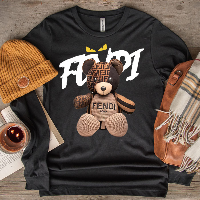 Fendi-Roma-Teddy-Bear-Unisex-Kid-Long-Sleeve-Tee-LTB2545-1