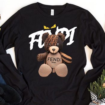 Fendi Roma Teddy Bear Unisex & Kid Long Sleeve Tee LTB2545