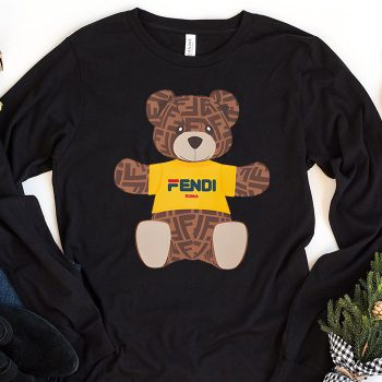 Fendi Roma Teddy Bear Unisex & Kid Long Sleeve Tee LTB2548