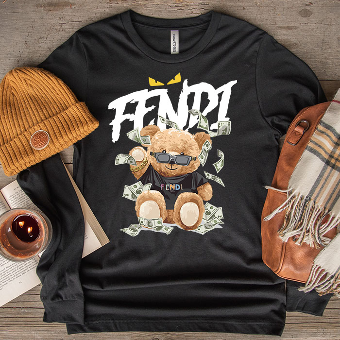 Fendi-Roma-Teddy-Bear-Unisex-Kid-Long-Sleeve-Tee-LTB2551-1