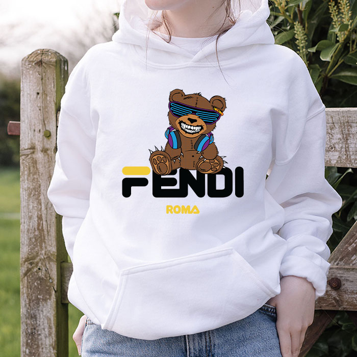 Fendi-Roma-Teddy-Bear-Unisex-Pullover-Hoodie-HTB2547-1