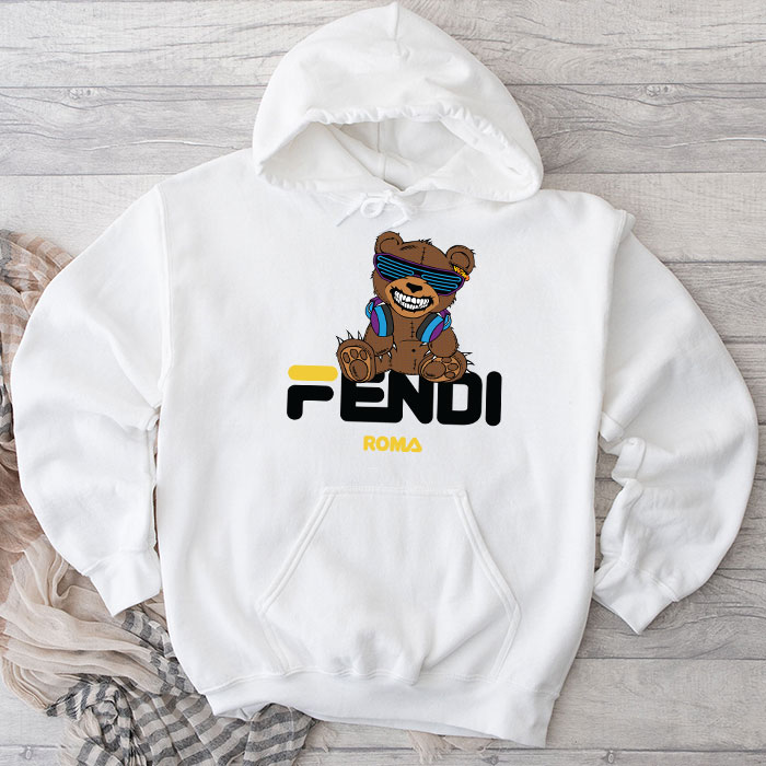 Fendi-Roma-Teddy-Bear-Unisex-Pullover-Hoodie-HTB2547 Fendi Roma Teddy Bear Unisex Pullover Hoodie HTB2547