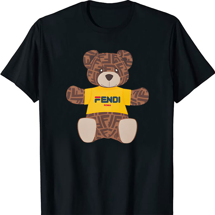 Fendi-Roma-Teddy-Bear-Unisex-T-Shirt-TTB2548 Fendi Roma Teddy Bear Unisex T-Shirt TTB2548
