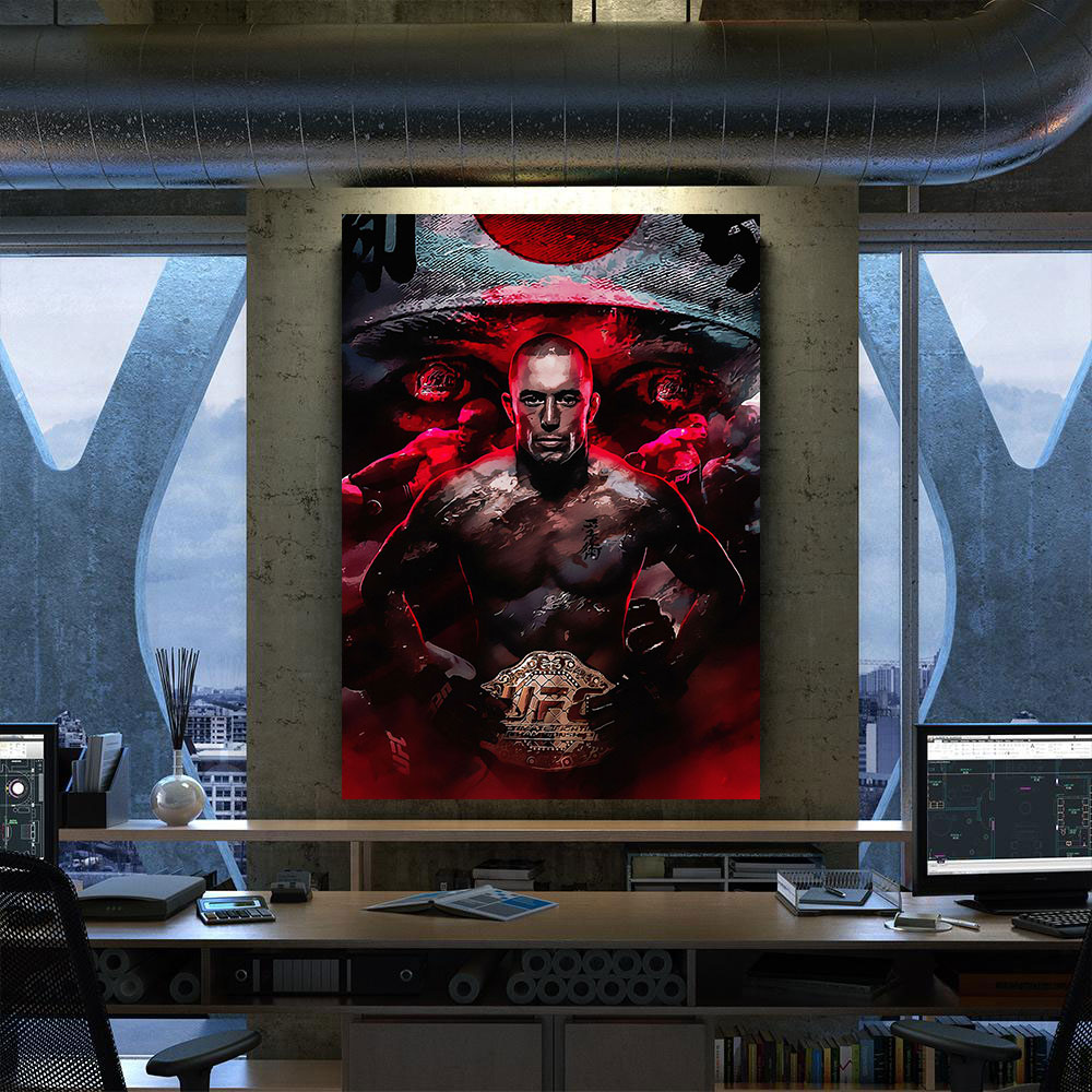 George-Stpierre-Canvas-Poster-Prints-Wall-Art-Decor-For-Fan-M19-1