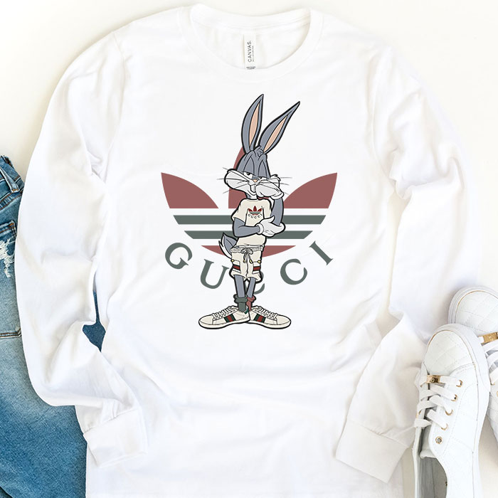 Gucci-Adidas-Bugs-Bunny-Unisex-Kid-Long-Sleeve-Tee-TBL043-1
