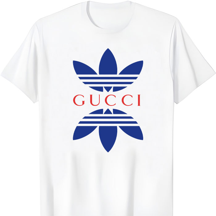 Gucci-Adidas-Logo-Unisex-T-Shirt-NTB2637 Gucci Adidas Logo Unisex T-Shirt NTB2637