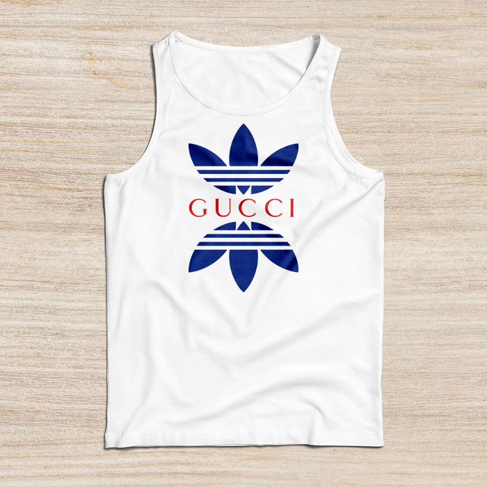 Gucci-Adidas-Logo-Unisex-Tank-Top-NTB2482 Gucci Adidas Logo Unisex Tank Top NTB2482
