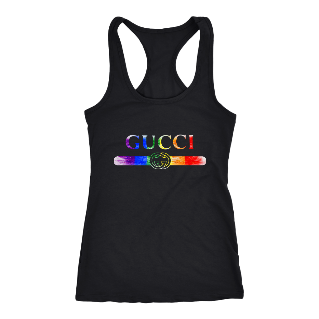 Gucci-Colour-Logo-Women-Racerback-Tank-Top Gucci Colour Logo Women Racerback Tank Top