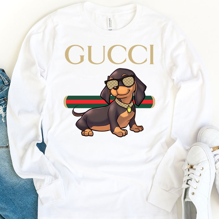 Gucci-Dachshund-Unisex-Kid-Long-Sleeve-Tee-TBL059-1