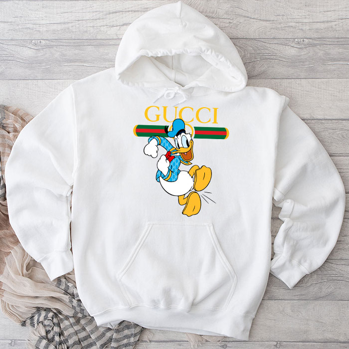 Gucci-Donald-Duck-Unisex-Pullover-Hoodie-HTB2331 Gucci Donald Duck Unisex Pullover Hoodie HTB2331