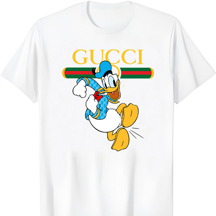 Gucci-Donald-Duck-Unisex-T-Shirt-TTB2231 Gucci Donald Duck Unisex T-Shirt TTB2231