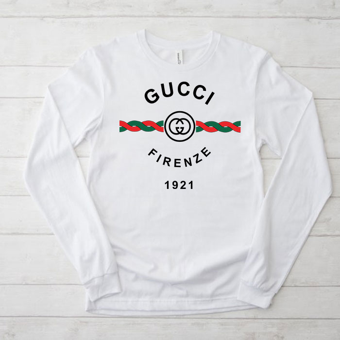 Gucci-Firenze-1921-Unisex-Kid-Long-Sleeve-Tee-TBL082 Gucci Firenze 1921 Unisex & Kid Long Sleeve Tee TBL082