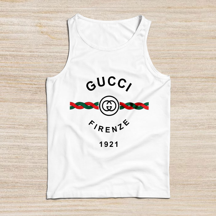 Gucci-Firenze-1921-Unisex-Tank-Top-TB055 Gucci Firenze 1921 Unisex Tank Top TB055
