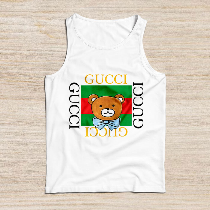 Gucci-Kai-Teddy-Bear-Unisex-Tank-Top-TB060 Gucci Kai Teddy Bear Unisex Tank Top TB060