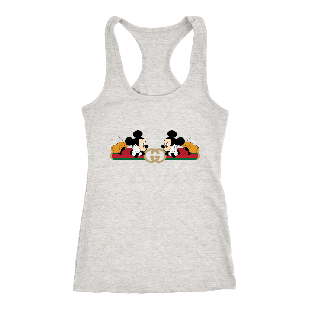 Gucci-Logo-Mickey-Mouse-Women-Racerback-Tank-Top Gucci Logo Mickey Mouse Women Racerback Tank Top